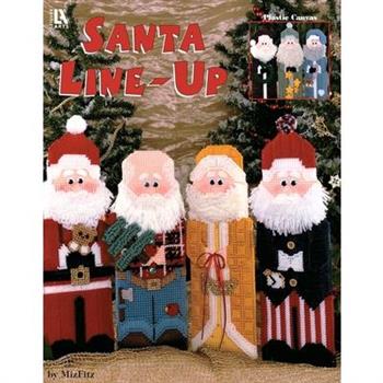 Santa Line-Ups in Plastic Canvas