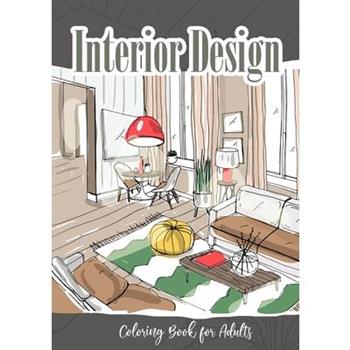 Interior Coloring Book for Adults