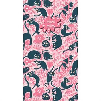 2025 Crazy for Cats Checkbook/2 Year Pocket Planner