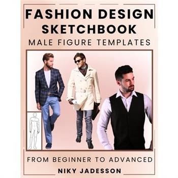 Fashion Design Sketchbook Male Figure Templates