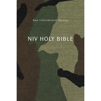 Niv, Holy Bible, Compact, Paperback, Woodland Camo, Comfort Print