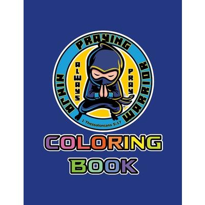Praying Ninja Warrior Coloring Book