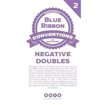 Blue Ribbon Conventions: Negative Doubles