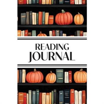 Reading Journal (Watercolor Pumpkins in Bookshelves)