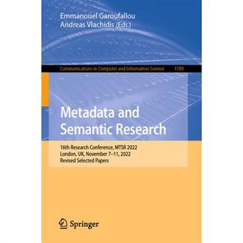 Metadata and Semantic Research