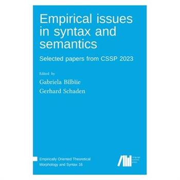 Empirical issues in syntax and semantics