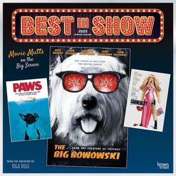 Best in Show Official 2025 12 X 24 Inch Monthly Square Wall Calendar Plastic-Free Best in Show Official 2025 12 X 24 Inch Monthly Square Wall Calendar Plastic-Free