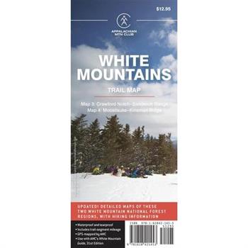 AMC White Mountains Trail Map 3-4: Crawford Notch-Sandwich Range and Moosilauke-Kinsman Ridge