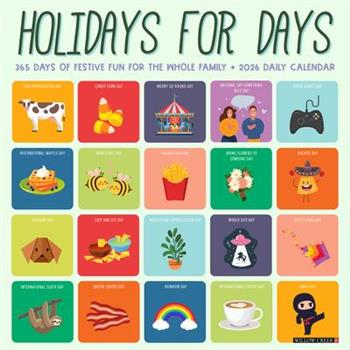 Holidays for Days 2026 12 X 12 Wall Calendar