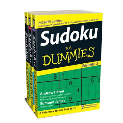 Sudoku for Dummies, 3 Volume Gift Pack
