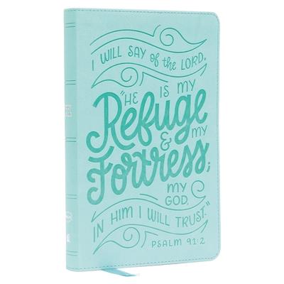 Nkjv, Thinline Youth Edition Bible, Verse Art Cover Collection, Leathersoft, Teal, Red Letter, Comfort Print