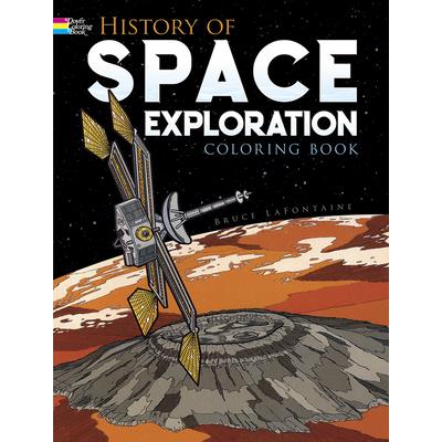 History of Space Exploration Coloring Book