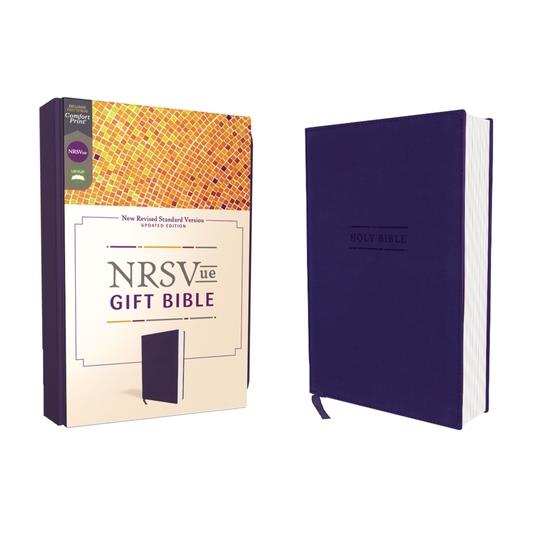 Nrsvue, Gift Bible, Leathersoft, Blue, Comfort Print