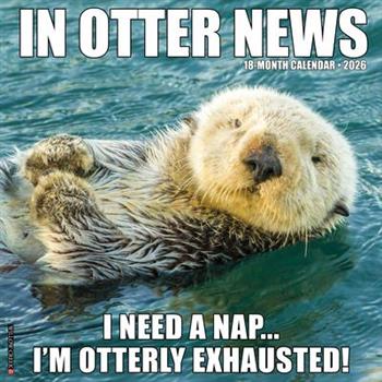 In Otter News 2026 12 X 12 Wall Calendar