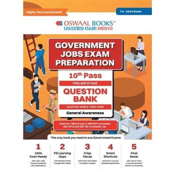 Oswaal Government Exams Question Bank 10th Pass General Awareness for 2024 Exam