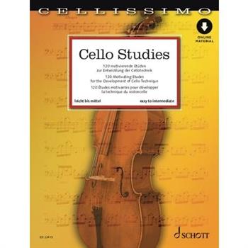 Mohrs: Cello Studies - 120 Motivating Etudes for the Development of Cello Technique Book with Online Media