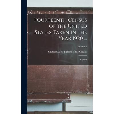 Fourteenth Census of the United States Taken in the Year 1920 ...