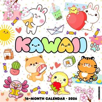 Kawaii 2026 12 X 12 Wall Calendar
