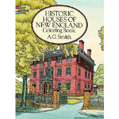 Historic Houses of New England Coloring Book
