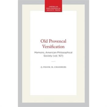 Old Provencal Versification