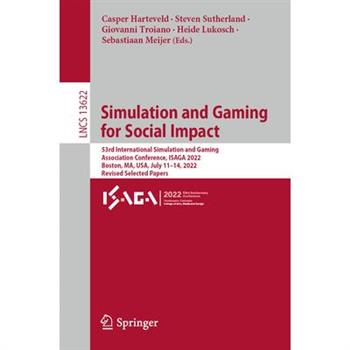 Simulation and Gaming for Social Impact