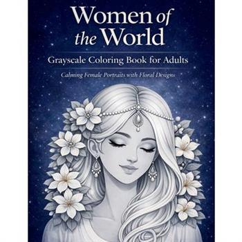 Women of the World - Grayscale Coloring Book for Adults