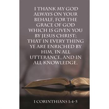 Pastor Appreciation Bulletin: I Thank My God (Package of 100)