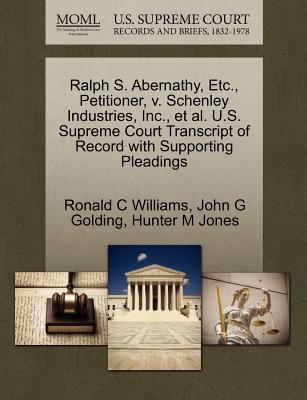 Ralph S. Abernathy, Etc., Petitioner, V. Schenley Industries, Inc., et al. U.S. Supreme Court Transcript of Record with Supporting Pleadings
