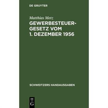 Gewerbesteuergesetz vom 1. Dezember 1956