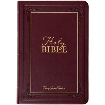 KJV Holy Bible Giant Print Compact Garnet