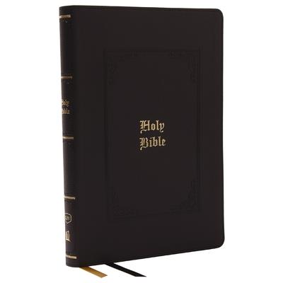 KJV Bible, Giant Print Thinline Bible, Vintage Series, Leathersoft, Black, Red Letter, Thumb Indexed, Comfort Print: King James Version