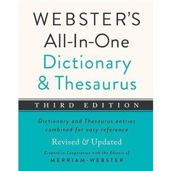 Webster's All-In-One Dictionary and Thesaurus, Third Edition