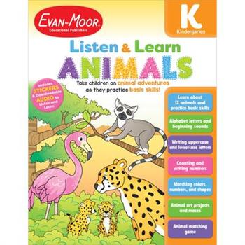 Listen and Learn: Animals, Kindergarten Workbook