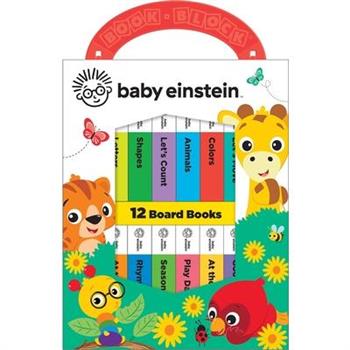 Baby Einstein:My First Library 12 Board Book Set(First Words- Alphabet- Numbers and More Baby Books)
