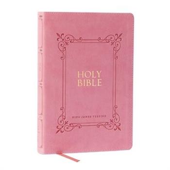 KJV Holy Bible: Large Print with 53,000 Center-Column Cross References, Pink Leathersoft, Red Letter, Comfort Print: King James Version