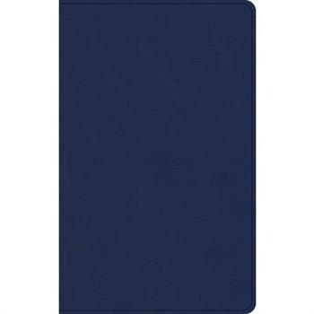 KJV Single-Column Personal Size Bible, Navy Leathertouch