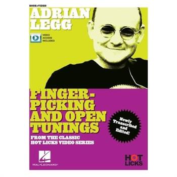 Adrian Legg - Fingerpicking and Open Tunings Instructional Book with Online Video Lessons