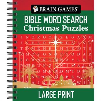 Brain Games - Bible Word Search: Christmas Puzzles - Large Print