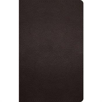 ESV Large Print Personal Size Bible (Buffalo Leather, Deep Brown)