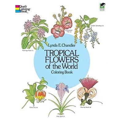 Tropical Flowers of the World Coloring Book