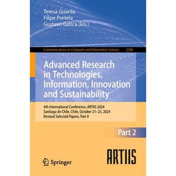 Advanced Research in Technologies, Information, Innovation and Sustainability