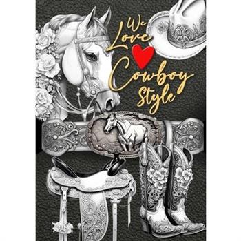 We love Cowboy Style Coloring Book for Adults