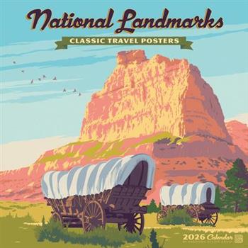 National Landmarks (Adg) 2026 12 X 12 Wall Calendar