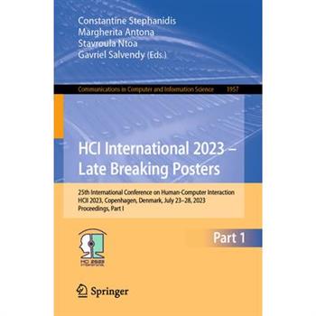 Hci International 2023 - Late Breaking Posters
