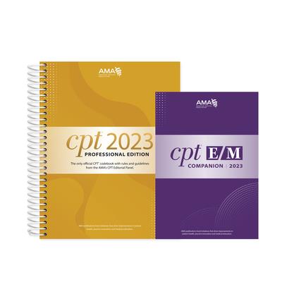 CPT Professional 2023 and E/M Companion 2023 Bundle