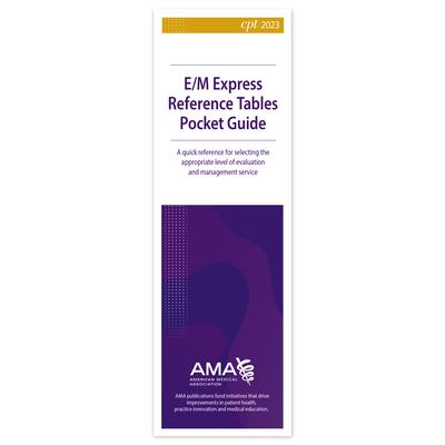 E/M Express Reference Tables Pocket Guide 2023 (10-Pack)