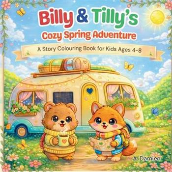 Billy and Tilli's Cozy Spring Adventure - A Story Colouring Book for Kids Ages 4-8