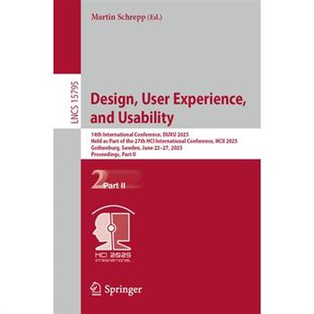 Design, User Experience, and Usability