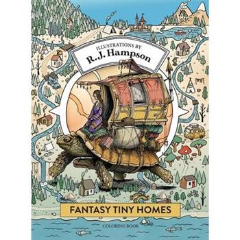 Fantasy Tiny Homes Coloring Book