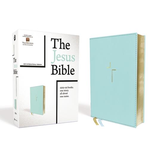 The Jesus Bible, NIV Edition, Leathersoft, Blue, Comfort Print